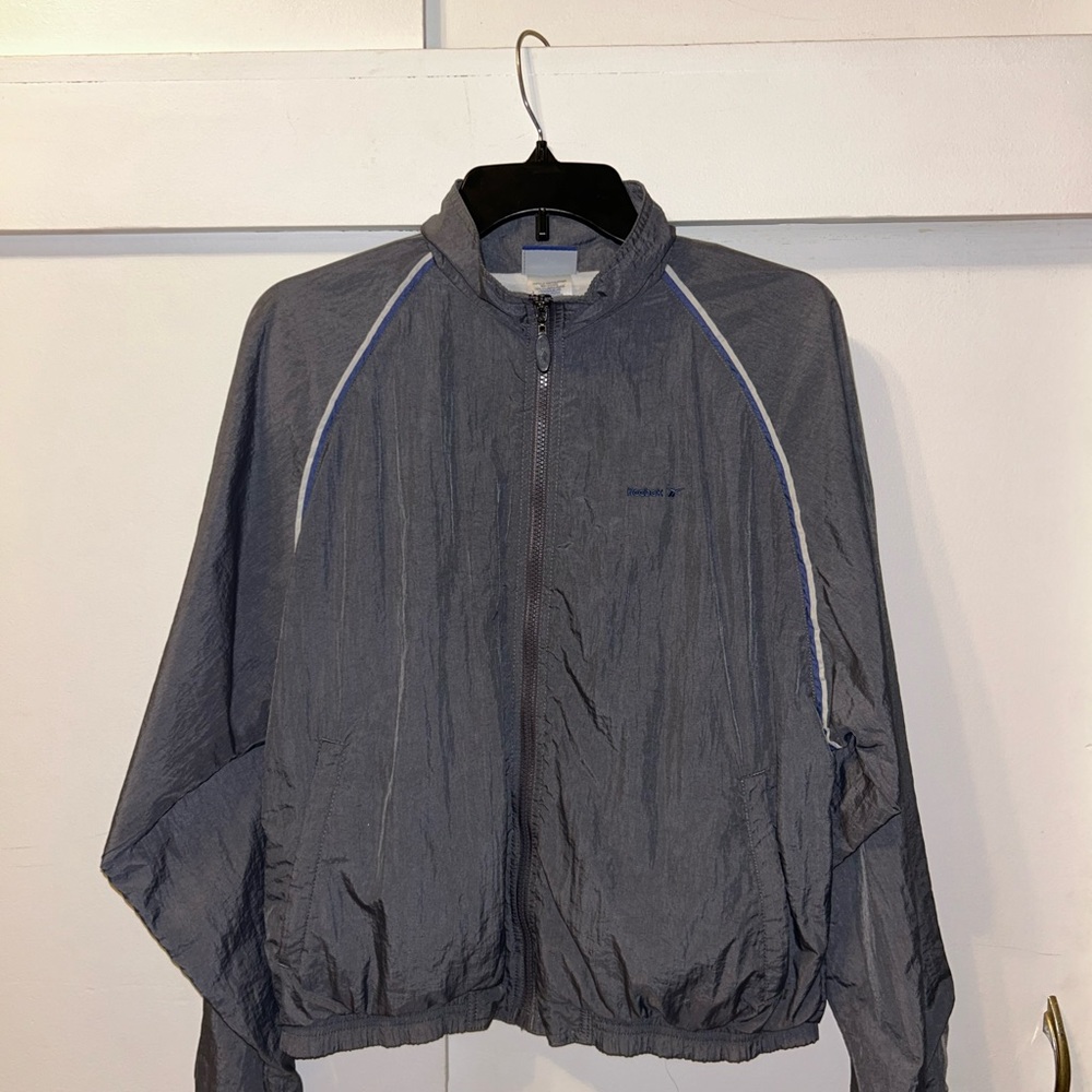 Reebok Men's Charcoal Windbreaker Jacket